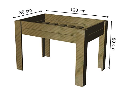 AD servicios Mesa de Cultivo 80 x 120 x 80 cm