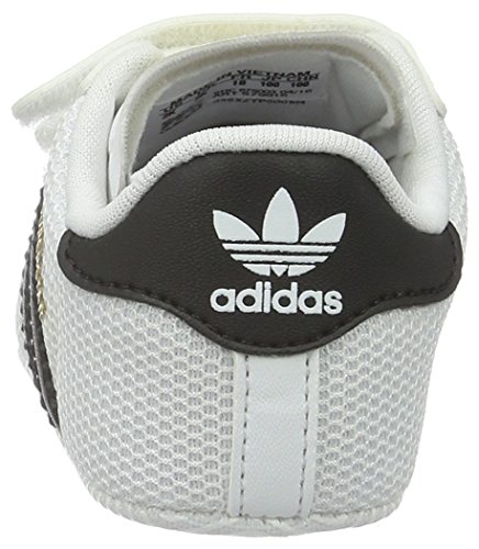Adidas Superstar Crib, Zapatillas Unisex bebé, Multicolor (Blanco/Negro), 17 EU