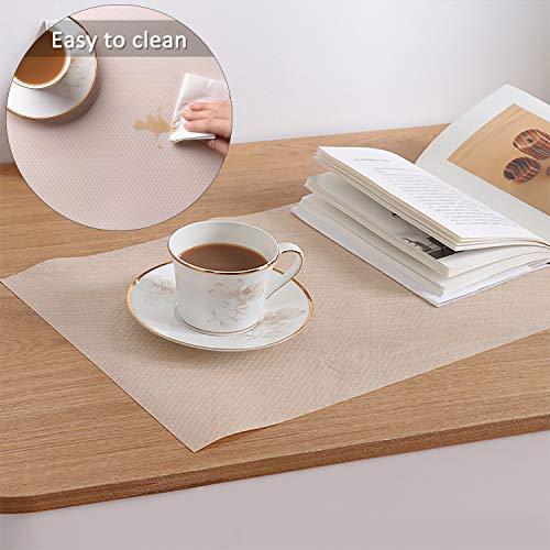 Alfombrillas Nevera, Estera del Refrigerador, Rollo Antideslizante Cocina, 3 Rollos EVA Forro de Cajón Transparente, Impermeable Protector Antideslizante para Gabinetes / Mesas y más 45 x 150cm