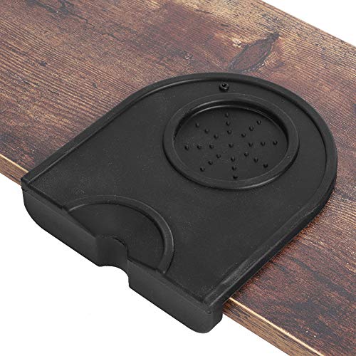 Almohadilla de Prensador de Café Mat de Silicona de Tamper de Café Cojín Antideslizante de Café (Negro)