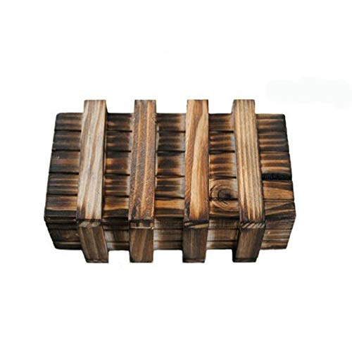 Amasawa Caja De Regalo De Madera, Caja Mágica, 2 Compartimentos, Regalo Creativo para Cupones, Joyas y Dinero.