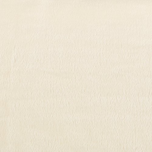 AmazonBasics - Manta, hecha de suave felpa - 168 x 229cm - Colores marfil