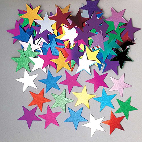 Amscan – 9900487 14 g confeti metálico de estrellas grandes