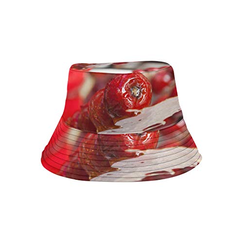 Aramel Recubierto Fruta Pinchos Nuevo Verano Algodón Unisex Moda Pesca Sol Bucket Sombreros para niños Adolescentes Mujeres y Hombres con Personalizar Top Empaquetador de Pescadores para Viajes