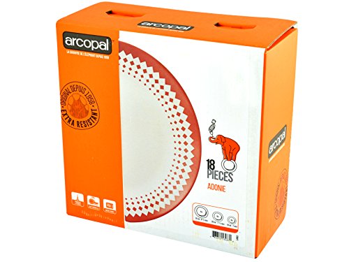 Arc Arcopal Adonie L4963 - Vajilla (18 piezas)