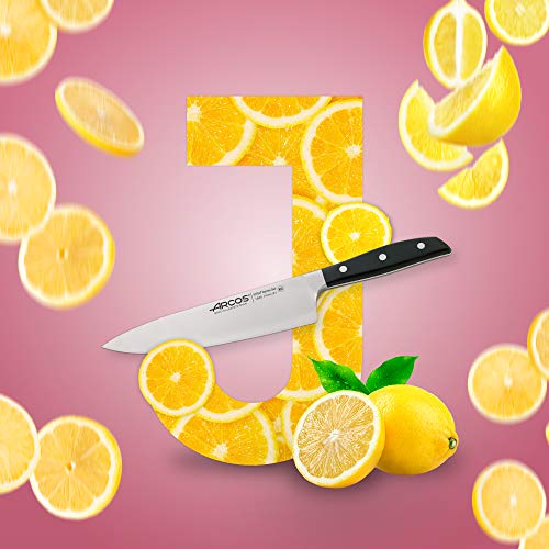 Arcos Manhattan 160600 - Cuchillo Cocinero de Acero Inoxidable Forjado, 210 mm