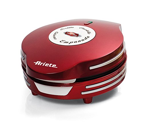 Ariete 182 MÁQUINA DE Empanadas Y Tortillas Party Time, 700 W, Acero Inoxidable, rojo