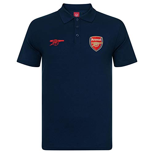 Arsenal FC - Polo oficial para hombre - Con el escudo del club - Azul marino - Medium