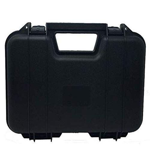 ARSUK Estuche rígido para Pistola de Airsoft BB, Balines y Cartuchos Bolsa - Interior de Espuma (31cm Estuche-Negro)