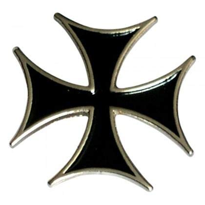 Ashton and Finch Insignia de pin de solapa de metal esmaltado con cruz de Malta