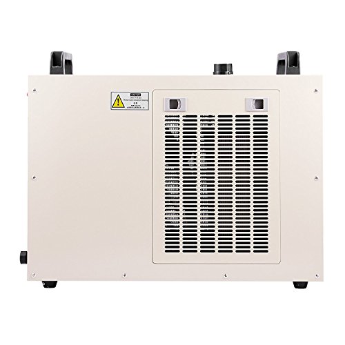 Autovictoria Water Chiller 6L Enfriador de Agua Industrial 10L / min Enfriador de Agua Enfriador 1400W Enfriador de Refrigeración por Agua 130 / 150W Tubo de Vidrio CO2(CW5200)