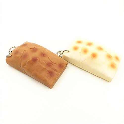 AVANI EXCHANGE Pastel de arroz Integral Squishy Squeeze Stretch Stress Reliever Slowing Rising Toy Gift Phone Bag Strap