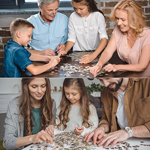 Ayjxtz Puzzle 1000 Piezas Imagen de Arte de Pared Moderno con Vista al Atardecer del Puente de Madera del mar Puzzle 1000 Piezas Gran Ocio vacacional, Juegos interactivos familiares50x75cm(20x30inch)