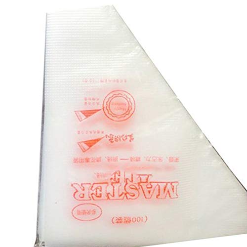 azunaisi New 100stk Small Size desechables manga pastelera Azúcar Glaseado Fondant pastas Crema Decorar Consejo Herramientas Jardín accesorios