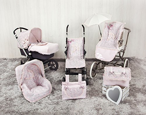 Babyline Caramelo - Colchoneta para silla grupo 0, color rosa