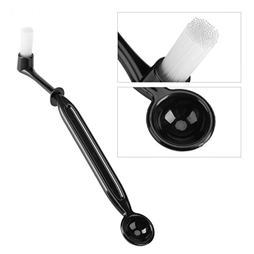 BagTu Café Cepillo de limpieza herramienta Set para café expreso máquina Group Head, negro, pack de 3