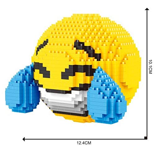 Balody Emoticón con lágrimas de Risa / alegría. Figura para armar con nanobloques.