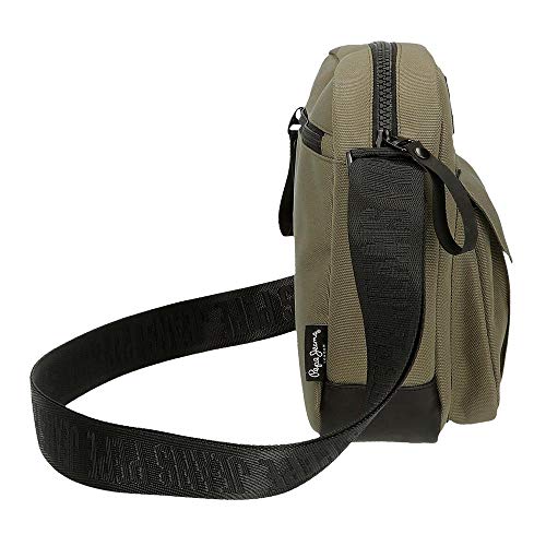 Bandolera Mediana Pepe Jeans Denton Caqui, 17x22x6 cm