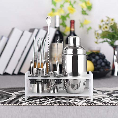 Bartender Kit Cocktail Shaker Set Shake Cup Shake Cup Taza medidora Barra de herramientas Mix Cocktails Manual, 350ml suit