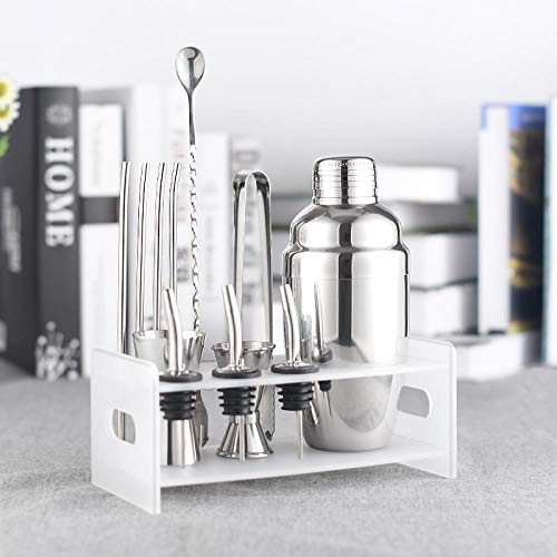 Bartender Kit Cocktail Shaker Set Shake Cup Shake Cup Taza medidora Barra de herramientas Mix Cocktails Manual, 350ml suit