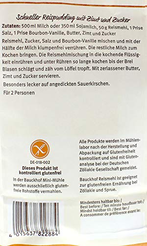 Bauck Hof Harina Integral orgánica De Arroz Sin Gluten, 500 gr
