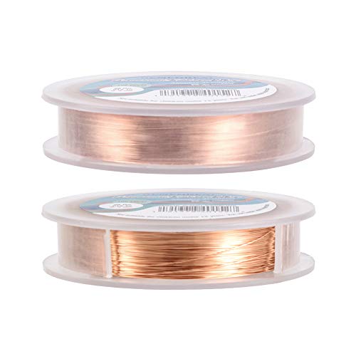 BENECREAT 100m 0.3mm Alambre de Cobre (Rosa Claro) Cable Metálico Accesorios de manualidad para Diseño de Bisutería