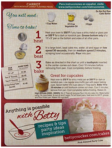 Betty Crocker Super Moist Carrot Cake Mix - 432 gr