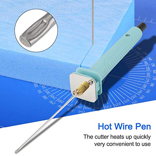 Bewinner Electric Hot Foam Cutter Tool Bolígrafo de corte de espuma de mano adecuado para diseño en publicidad y creación de piezas de arte 10cm(7.5v 2.5A)