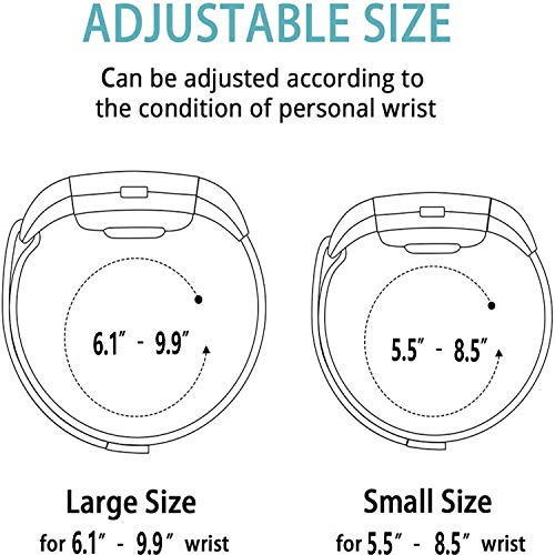 BeYself Compatible para Fitbit Alta HR Correa, Recambio Acero Metal Band para Fitbit Alta HR/Alta, Mujer Hombre Pequeño Grande