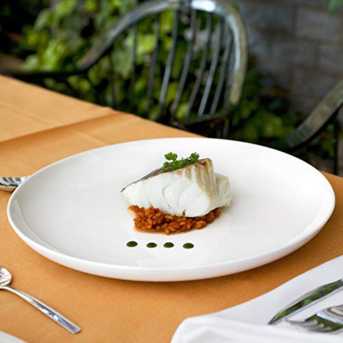 Bidasoa Angelo Vajilla porcelana blanca 18 piezas completa y moderna (platos llanos, hondos y postre), Packaging reforzado