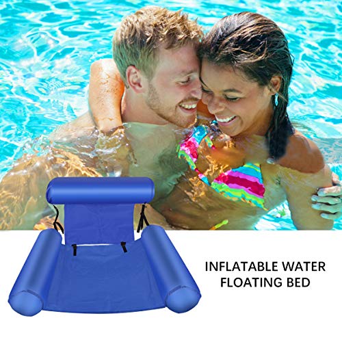 Bilisder Hamaca Flotante Inflable Hamaca de Agua Pool Lounge Float para Adultos y Niños el Partido de la Playa Piscina