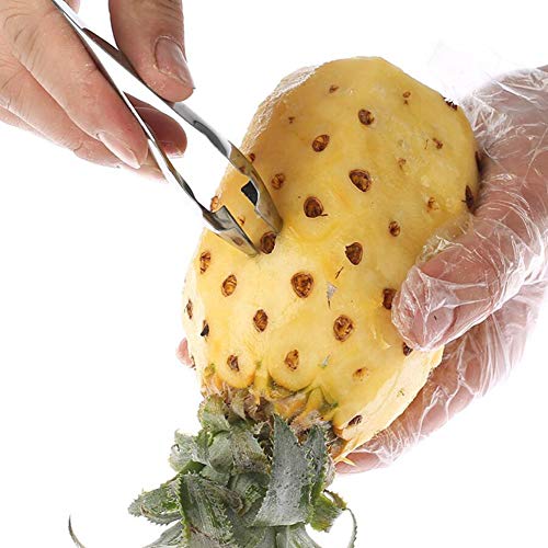 Bluelover Clip De Acero Inoxidable Piña Ojo Pelador Cuchillo Piña Ojo Removedor