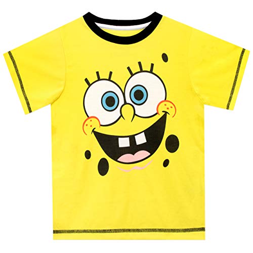 Bob Esponja Pijamas de Manga Corta para niños Sponge Bob Squarepants Multicolor 10-11 Años