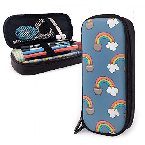 Bolsa de Lápiz，Estuche de lápices de Gran Capacidad Estuche Escolar de Gran Capacidad Olla de arco iris de dibujos animados