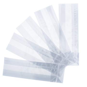 Bolsas de Celofán transparente con Base Cuadrada Grandes (14 x 35 de alto más 8 cm de fuelle)