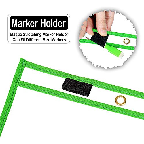 Bolsillo de Borrado en Seco, 10 Piezas Escribir y Limpiar Bolsillos, Bolsas Reutilizables de Borrado en Seco, Ideal para Uso en la Escuela o en el Trabajo