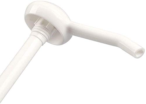 Bomba dispensadora 38mm adecuada para contenedores de 5 litros - dispensa dosis de 30 ml - blanca (Paquete de dos)