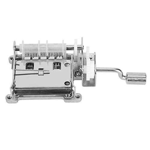 Boquite Movimiento de manivela de 4.1 x 1.8 x 1.1 in, con Movimiento Musical Perforado, Duradero para la producción de Cajas de música Decoraciones diarias Regalos navideños