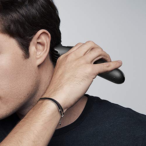 Braun Recortadora de Barba BT5265, Máquina Cortar Pelo, Recortadora de Barba y Cortapelos, para Hombre, 39 Ajustes de Longitud, Color Negro/Metal Plateado