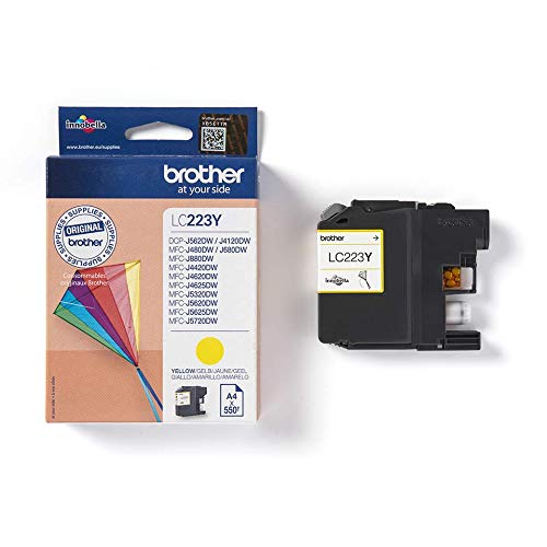 Brother LC223Y - Cartucho de tinta, color amarillo