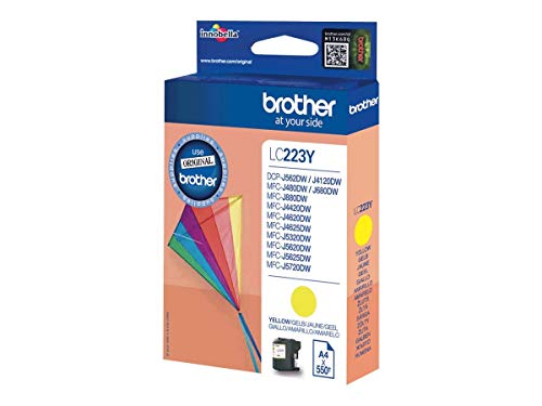 Brother LC223Y - Cartucho de tinta, color amarillo