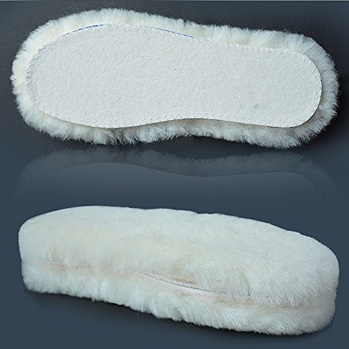 BTHEONE [2 Parejas] Unisexo Adultos Súper Suave y Confort Auténtico Plantilla de Lana de Cordero Invierno Plantilla Térmica Para las Botas de Nieve Australia plantillas de oveja ([2 Parejas] EU 44)