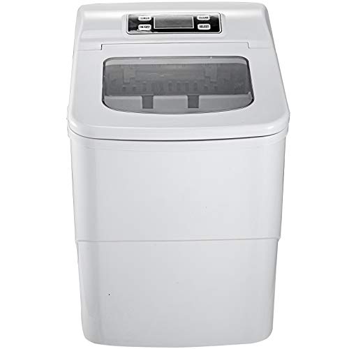 BuoQua Máquina de Hielo Portátil Máquina Silenciosa para Hacer Hielo Máquina de Hielo para Casa Portátil Máquina para Hacer Cúbitos de Hielo Máquina de Cúbitos de Hielo (Blanco)