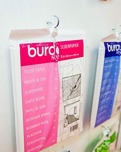 Burda 2Gtis | Papel de Seda para modistas | 110 x 150 cm, Rosa, talla única