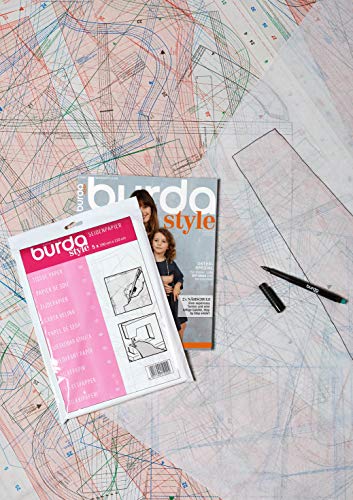 Burda 2Gtis | Papel de Seda para modistas | 110 x 150 cm, Rosa, talla única