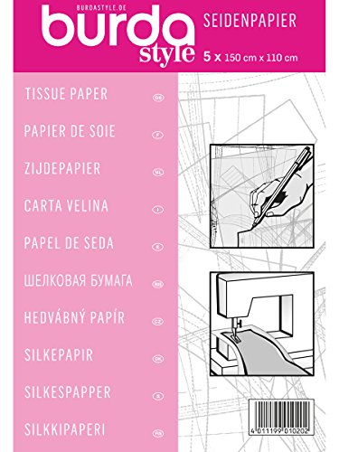 Burda 2Gtis | Papel de Seda para modistas | 110 x 150 cm, Rosa, talla única