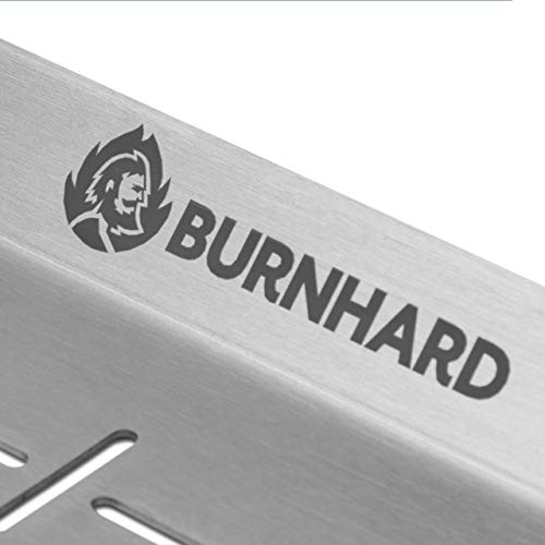 BURNHARD Bandeja para Barbacoa de Acero Inoxidable 33x19x1,7 cm