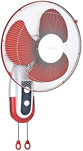 Byakns Muro de Negocios con Ventilador con Cable de tracción, Potente Flujo de Aire, inclinación Ajustable de refrigeración Pared Fan con 3 Velocidad/Tiempo de Ajuste / 90 ° Oscilación/for el hoga