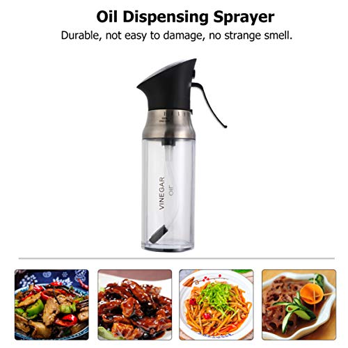 Cabilock Dispensador de Aceite Botella Dispensador de Aceite Recargable Ajustable Dispensador de Aceite Y Vinagre para Barbacoa Hornear Asar Freír Control de Aceite Dieta 200Ml