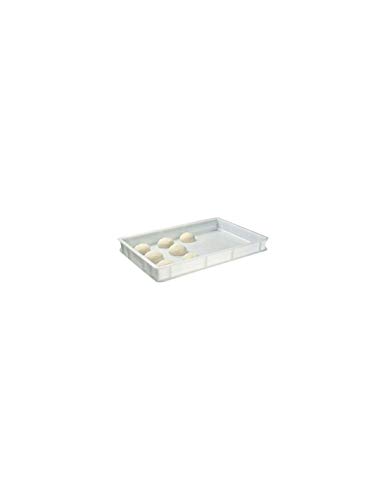 Caja para la Masa para Pan y Pizza «GIGANPLAST» Mod.Service 60 x 40 x 10 cm, Blanca